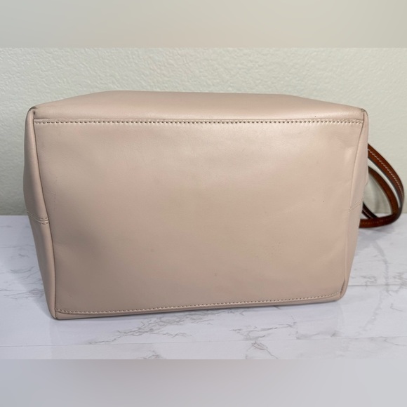 Dooney & Bourke Wexford Leather Tilly Large Tote Shoulder Bag Cream Brown - Picture 7 of 15